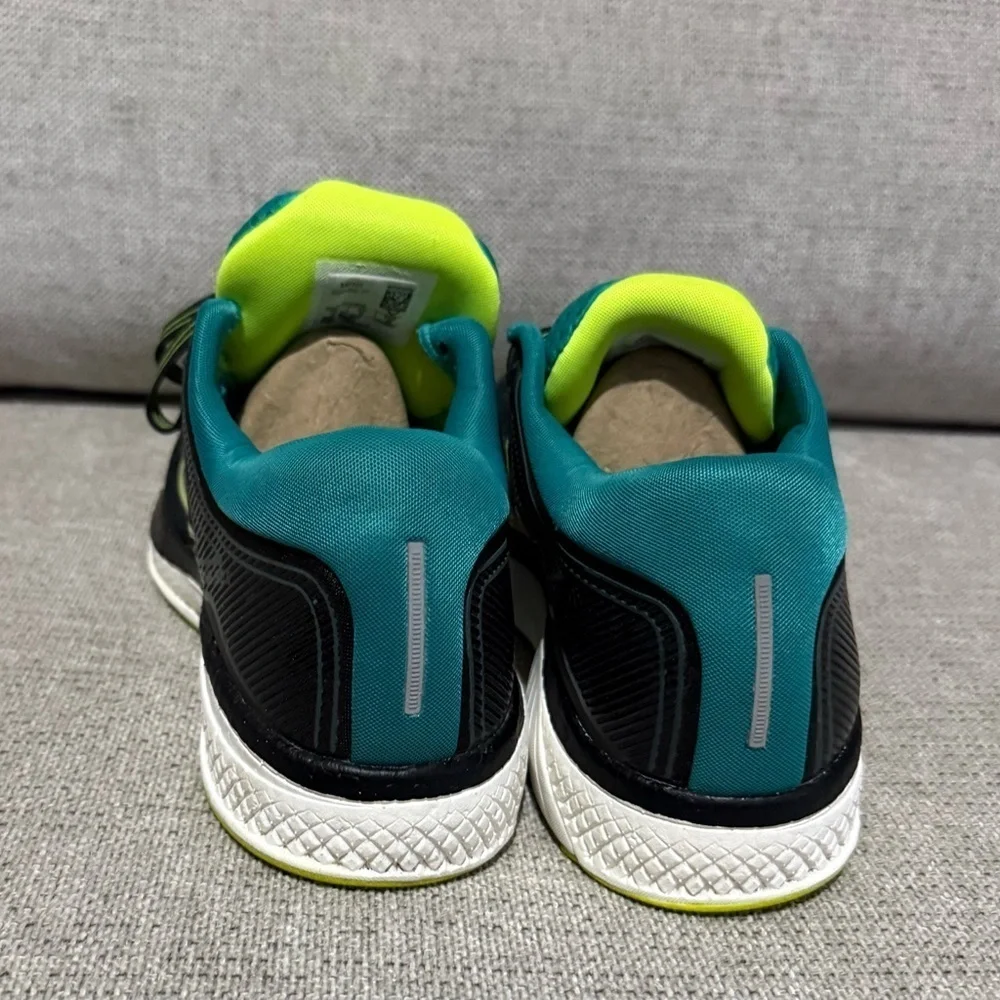 Saucony Black and Lime Athletic Shoes